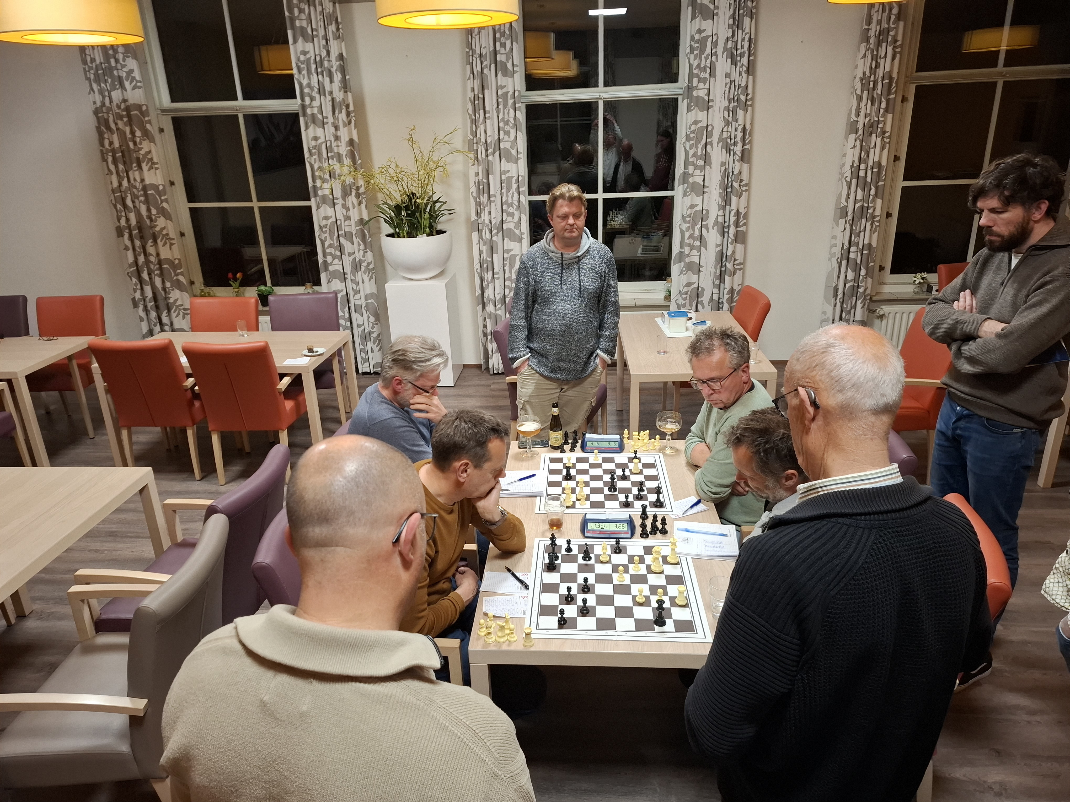 Wie klaar was met schaken hoefde zich echt niet te vervelen
